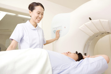 Fototapeta premium ctスキャンでの検査風景