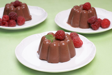 Chocolate blancmange