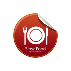 Slow food sticker