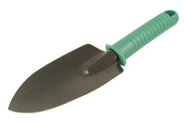 small garden trowel isolated on white