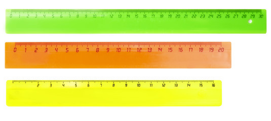 plastic rulers