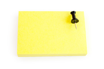 blank post-it note on white