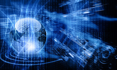 Technology background, series concept of global business