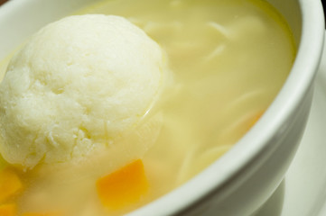 bowl matzoh ball soup