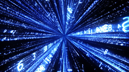 Naklejka premium data zoom