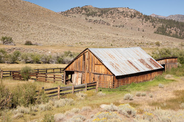 Classic Old Abaondoned Barn and Fence