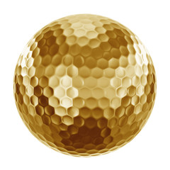 Golfball in gold