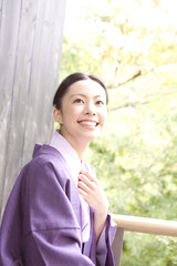 浴衣女性ポートレート