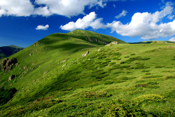 Fototapeta premium beautiful mountain landscape with clouds