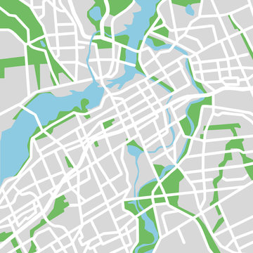 vector map of Ottawa