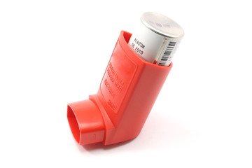 Red Asthma Inhaler