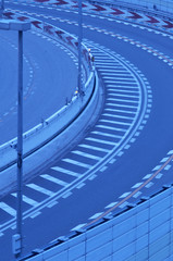 Fototapeta premium 高速道路のカーブ