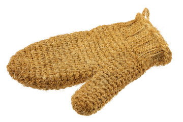 gant exfoliant en sisal brut recyclable