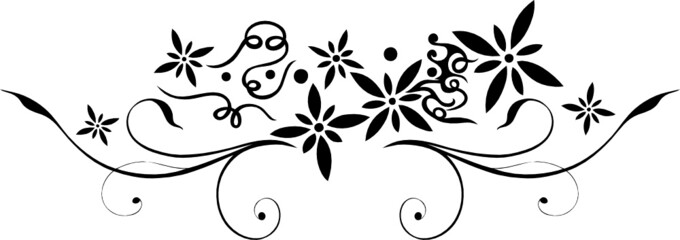 Blume, Blüte, Ranke, filigran, floral, ornamental