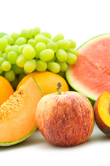 fresh apple on fruits background