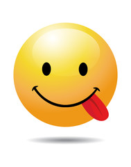 Funny Smiley on white
