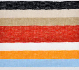 Colour fabric cloth with horizontal stripes