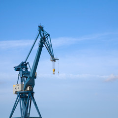 Fototapeta na wymiar seaport crane