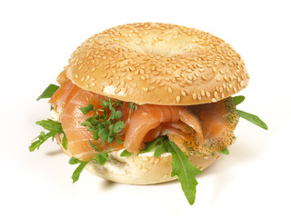 Bagel mit Lachs