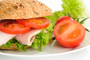 Close Up Ham Roll