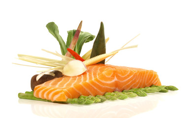 Lachs mit Asia Gemüse