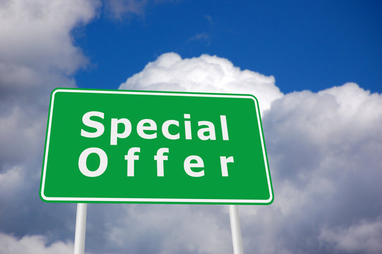 special offer sign