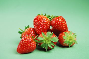 Porção de morangos