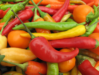 Hot chili peppers
