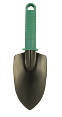 small garden hand trowel isolated on white background