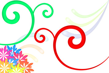 Swirls And Flowers