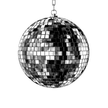 disco ball - isolated on white background