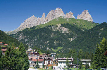 Fototapeta na wymiar Alba di Canazei, Val di Fassa