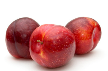 Red plums.