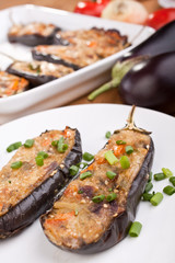 stuffed aubergines