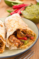 mexican chicken and beef fajitas
