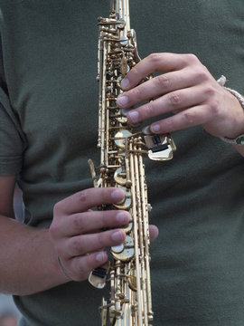 Tocando el clarinete