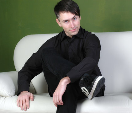 wartender mann