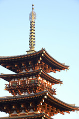 Naklejka premium 薬師寺