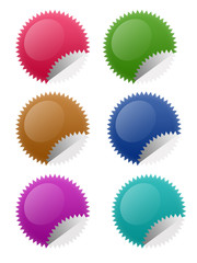 Star Circle Stickers