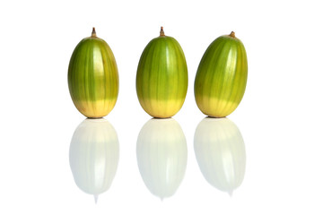 Three acorns
