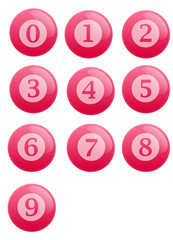 Buttons with numbers