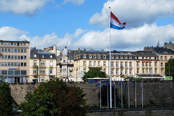 Fototapeta na wymiar Flaga Luksemburgu