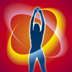 Fitness und Gesundheit - Signet