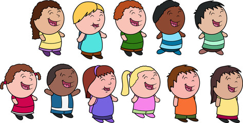 Kids - vector illustration