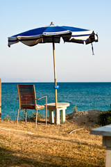 Ombrellone in spiaggia