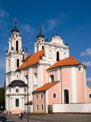 Fototapeta na wymiar Kościół św Katarzyny w Wilnie, Litwa