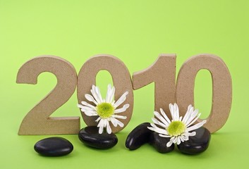 2010, année zen sur fond vert