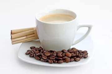 Deurstickers Koffiebar kop koffie
