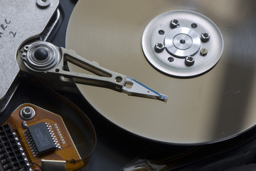 interior of a hard drive
