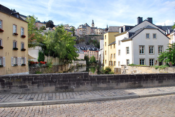 Naklejka premium Pont sur le vieux Luxembourg